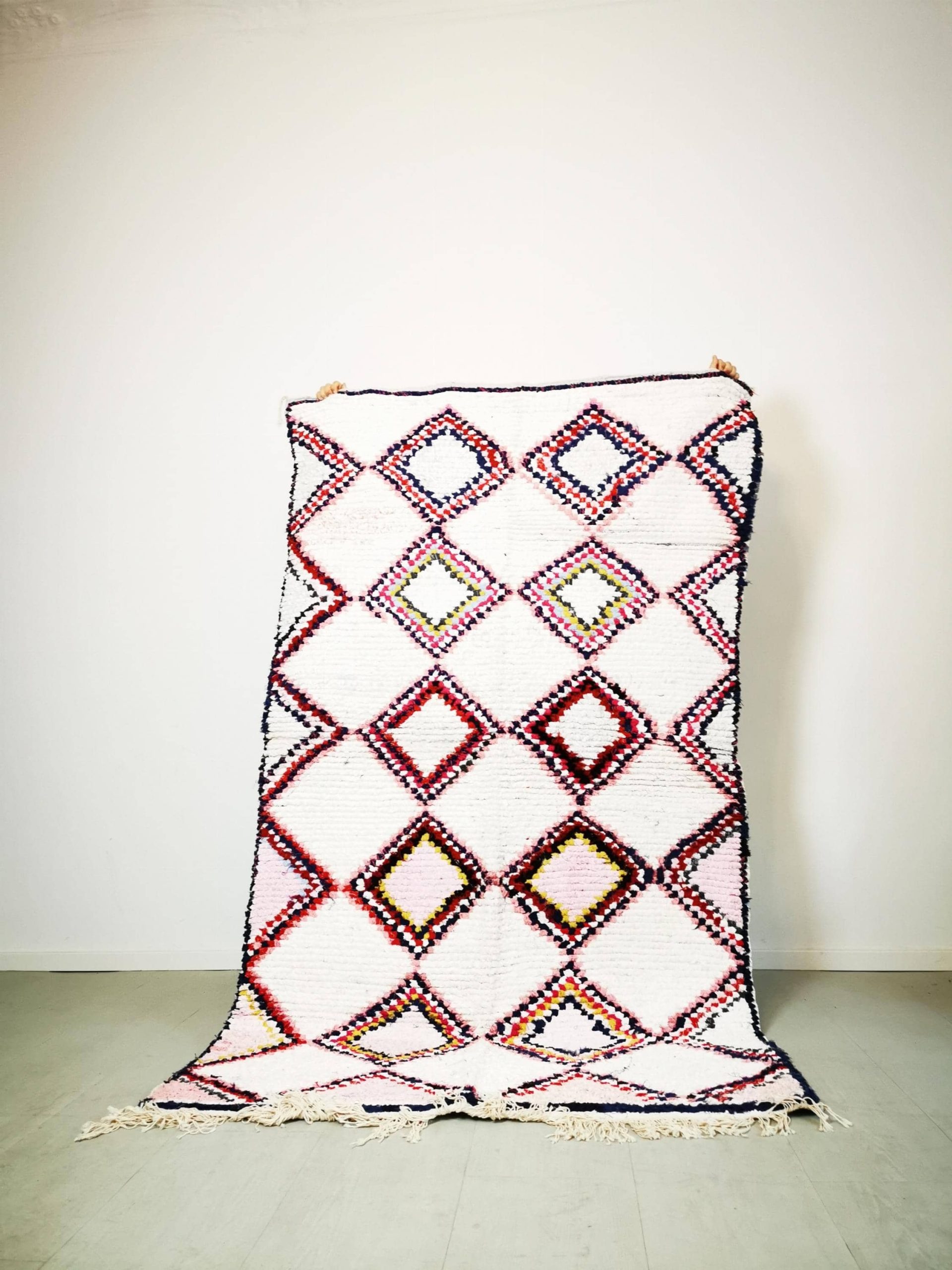 Veganer Berberteppich Ahlam 232x132 cm | Exklusiv Handgeknüpft